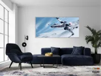 Quadro Decorativo Star Wars B em Tecido Canvas 130x60 - Foto 5