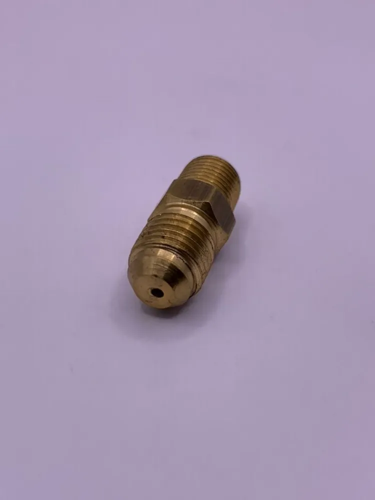 Niple de Turbina 1/8" x 4an em Latão - Furo de 1,5mm