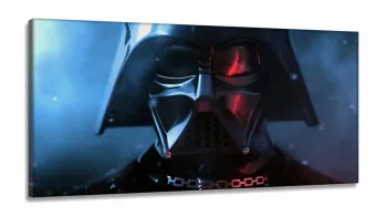 Quadro Decorativo Star Wars Darth Vade em Tecido Canvas 130x60