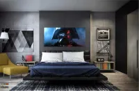 Quadro Decorativo Star Wars Darth Vade em Tecido Canvas 130x60 - Foto 4