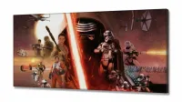 Quadro Decorativo Star Wars G em Tecido Canvas 130x60 - Foto 2