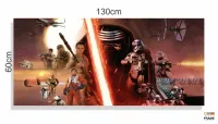 Quadro Decorativo Star Wars G em Tecido Canvas 130x60 - Foto 3