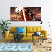 Quadro Decorativo Star Wars G em Tecido Canvas 130x60 - Foto 7