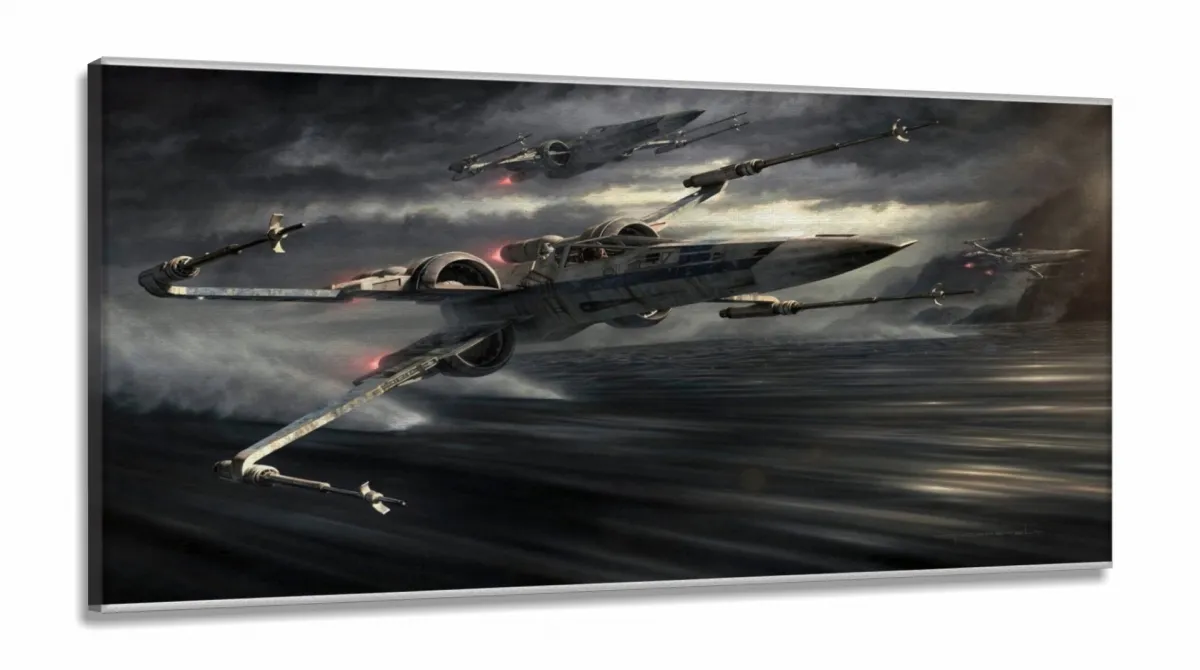 Quadro Decorativo Star Wars H em Tecido Canvas 130x60 Imagem