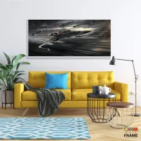 Quadro Decorativo Star Wars H em Tecido Canvas 130x60 - Foto 7