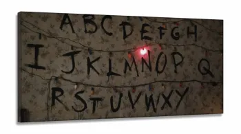 Quadro decorativo Stranger Things Séries - Tela em Tecido Canvas 130x60