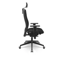  Cadeira Multiregulável NR17 Titan Assento e Encosto Telado Mecanismo Sincronizado Base Piramidal Braços Regulaveis 3d e Apoio de Cabeça - Foto 2