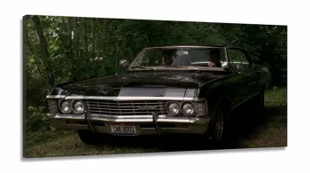 Quadro decorativo Supernatural - Impala Baby - em Tecido Canvas 130x60