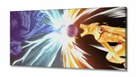 Quadro decorativo Susanoo e Kurama Naruto - Tela em Tecido Canvas 130x60 - Foto 2
