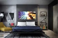 Quadro decorativo Susanoo e Kurama Naruto - Tela em Tecido Canvas 130x60 - Foto 4