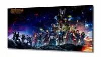 Quadro Decorativo Team Vingadores em Tecido Canvas 130x60 - Foto 2