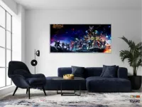 Quadro Decorativo Team Vingadores em Tecido Canvas 130x60 - Foto 5