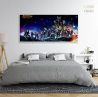 Quadro Decorativo Team Vingadores em Tecido Canvas 130x60 - Foto 6