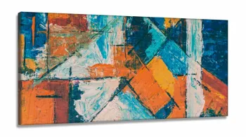 Quadro Decorativo Tela abstrata em Tecido Canvas 130x60