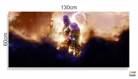 Quadro Decorativo Thanos em Tecido Canvas 130x60 - Foto 3