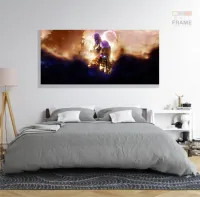 Quadro Decorativo Thanos em Tecido Canvas 130x60 - Foto 6