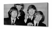 Quadro Decorativo The Beatles Sala em Tecido Canvas 130x60 - Foto 2