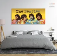 Quadro Decorativo The Betlles Musica em Tecido Canvas 130x60 - Foto 6