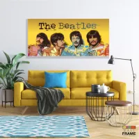 Quadro Decorativo The Betlles Musica em Tecido Canvas 130x60 - Foto 7