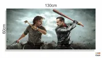 Quadro Decorativo The Walking Dead em Tecido Canvas 130x60 - Foto 3