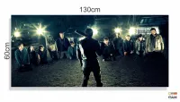 Quadro Decorativo The Walking Dead em Tecido Canvas 130x60 m01 - Foto 3