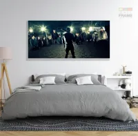 Quadro Decorativo The Walking Dead em Tecido Canvas 130x60 m01 - Foto 6