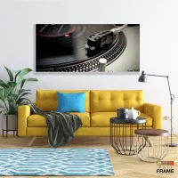 Quadro Decorativo Toca Discos em Tecido Canvas 130x60 - Foto 7