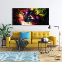 Quadro Decorativo Trippy Collor Psicodélico em Tecido Canvas 130x60 - Foto 7