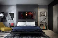 Quadro Decorativo Uchiha Madara Naruto Em Tecido Canvas 130x60 - Foto 4