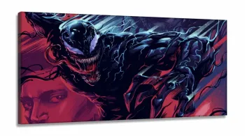 Quadro Decorativo Venom em Tecido Canvas 130x60