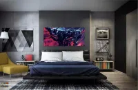 Quadro Decorativo Venom em Tecido Canvas 130x60 - Foto 4