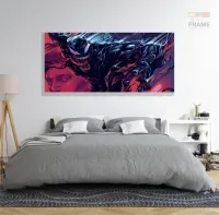 Quadro Decorativo Venom em Tecido Canvas 130x60 - Foto 6