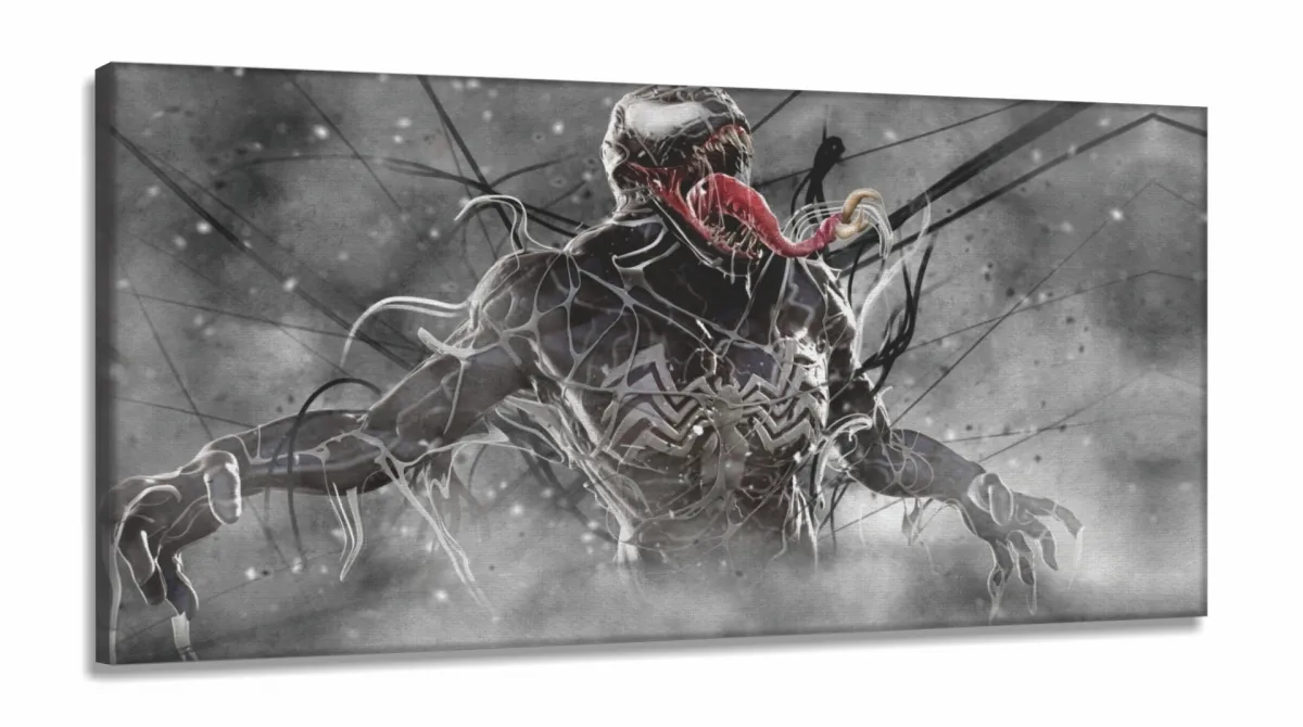 Quadro Decorativo Venom em Tecido Canvas 130x60 m01 Imagem