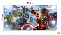 Quadro Decorativo Vingadores B 3 em Tecido Canvas 130x60 - Foto 3