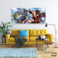 Quadro Decorativo Vingadores B 3 em Tecido Canvas 130x60 - Foto 7