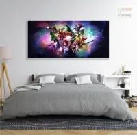 Quadro Decorativo Vingadores D 5 em Tecido Canvas 130x60 - Foto 6