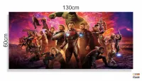 Quadro Decorativo Vingadores E em Tecido Canvas 130x60 - Foto 3