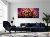 Quadro Decorativo Vingadores E em Tecido Canvas 130x60 - Foto 5