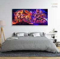 Quadro Decorativo Vingadores Ultimato em Tecido Canvas 130x60 - Foto 6