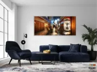 Quadro Decorativo Vintage Streets Of Kyoto - Tela em Tecido Canvas 130x60 - Foto 5