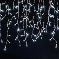 Cascata Fixa com 400 LEDs Fio Branco 10 Metros Branco Quente Natal - Foto 5