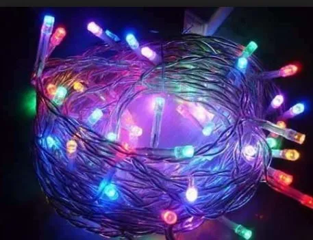 Pisca 100 Led Sequencial 8 Funções Colorido Imagem