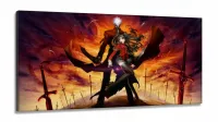 Quadro Decorativos Anime em Tecido Canvas 130x60 sala quarto m01