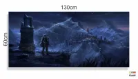 Quadro Decorativos Elder Scrolls em Tecido Canvas 130x60 - Foto 3