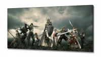 Quadro Decorativos Final Fantasy 3 peças em Tecido Canvas 130x60 - Foto 2