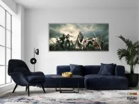Quadro Decorativos Final Fantasy 3 peças em Tecido Canvas 130x60 - Foto 5