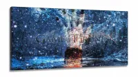 Quadro Decorativos Game of Thrones em Tecido Canvas 130x60