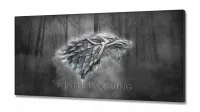 Quadro Decorativos Game of Thrones em Tecido Canvas 130x60 m01 - Foto 2