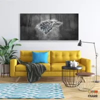 Quadro Decorativos Game of Thrones em Tecido Canvas 130x60 m01 - Foto 7