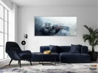 Quadro Decorativos Jogo Gun Gaming em Tecido Canvas 130x60 - Foto 5
